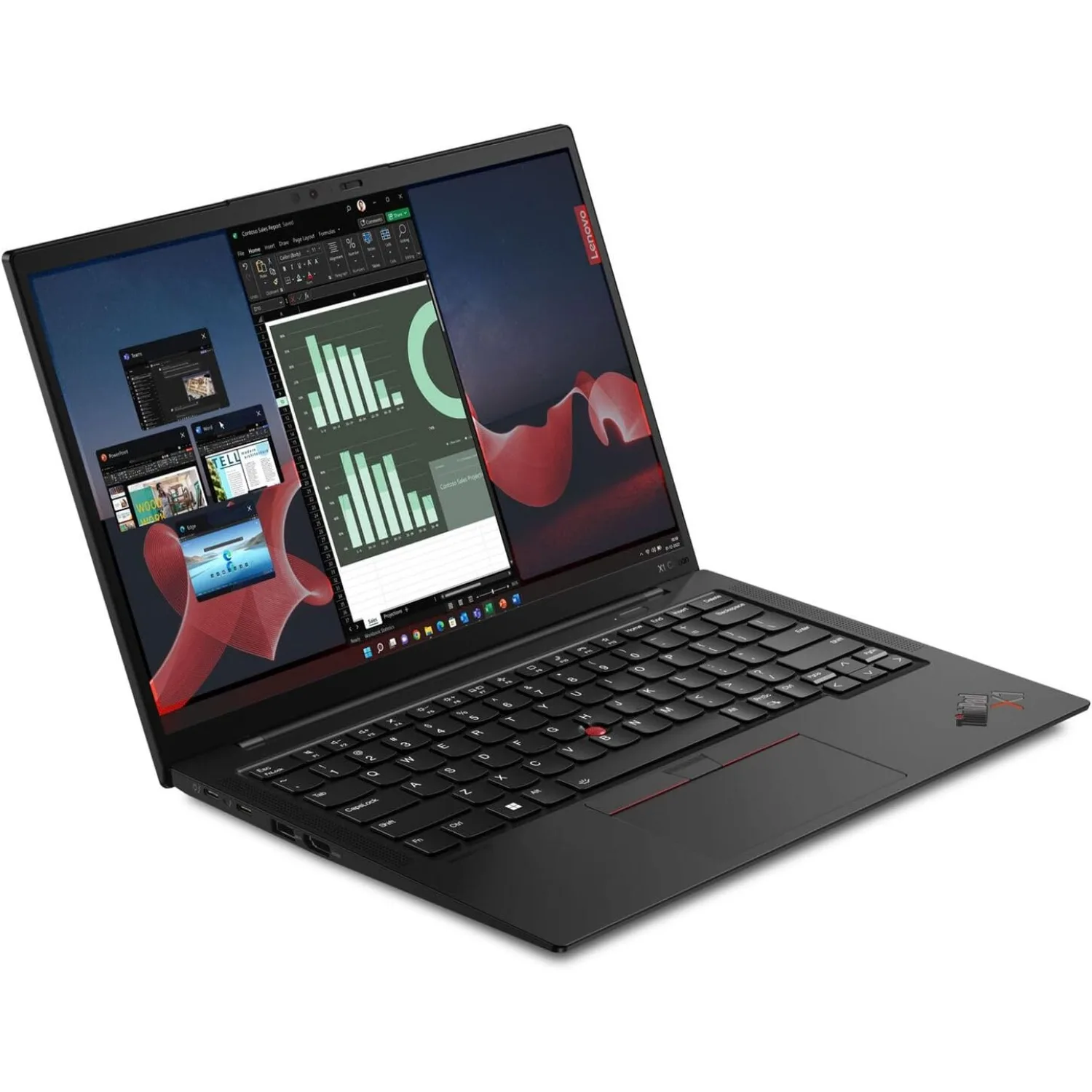 Lenovo-thinkpad x1カーボンノートパソコン,14インチタッチスクリーン,Intel Core i7-1365U,32GB RAM, 2テラバイトSSD,Windows 11 Pro,第11世代ゲーミングマウス