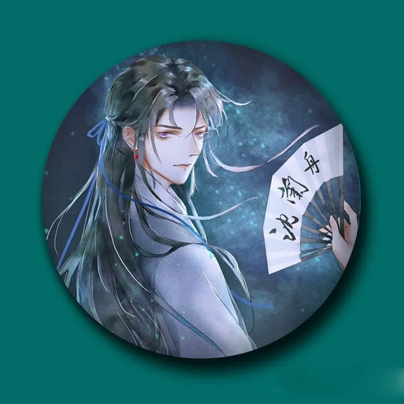 Qiang Jin Jiu Cute Brooch Shen Lanzhou Xiao Cean Cosplay Anime Metal Badge On Backpack Jewelry Men Women Lapel Pins Accessories