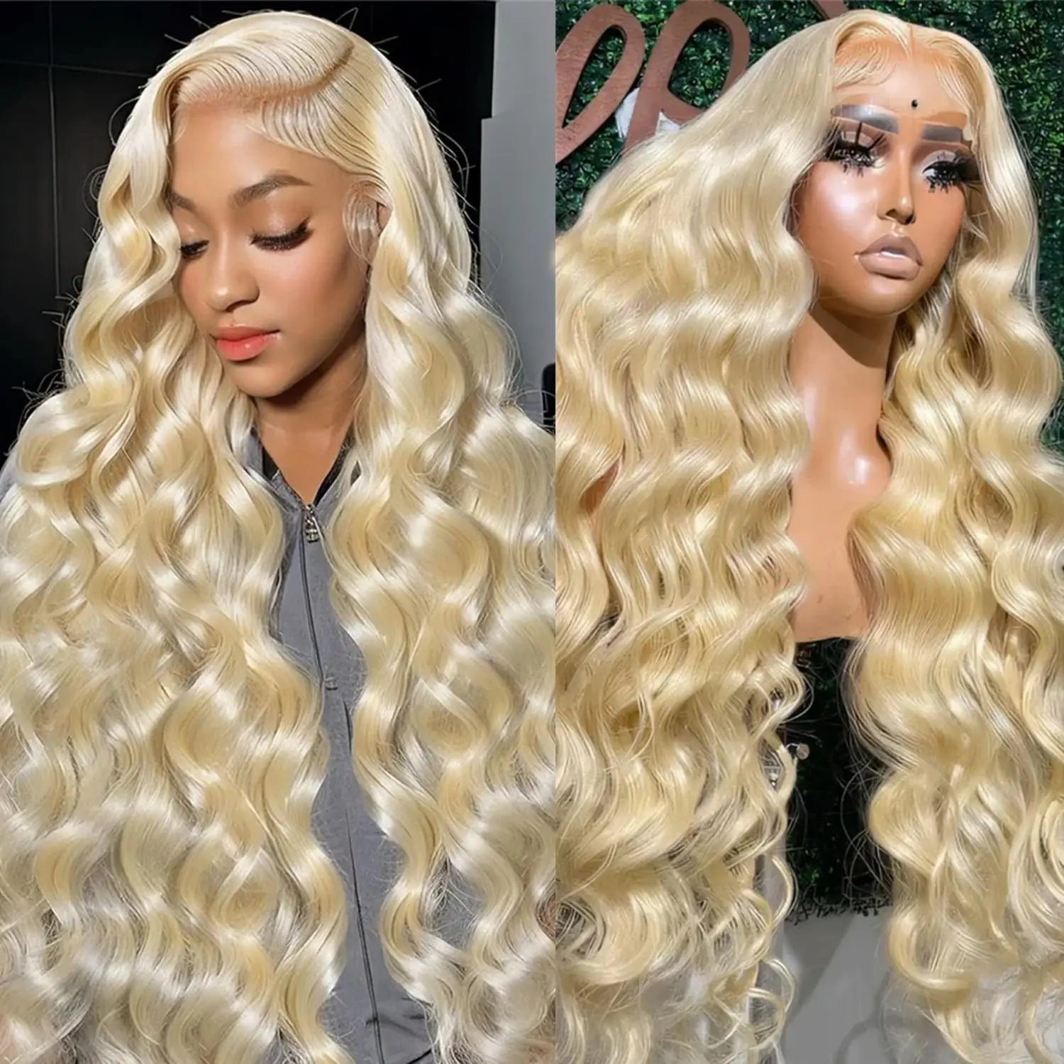 30 38 inches 13x6 bodywave 613 Honey Blonde HD Lace Frontal Wigs Human hair 13x4 Brazilian Colored Frontal Wig For Women on sale