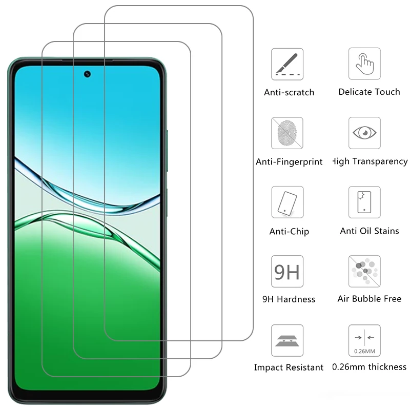 Screen Protector For Oppo A3 A5 A6 Pro A3X A5X A6X 5G Protective Tempered Glass…