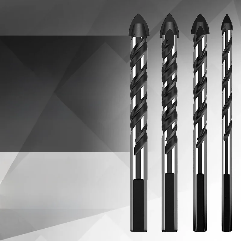 LIDIAO 1/10PCS Zestaw wierteł do płytek Kompletny zestaw narzędzi Skrzynka Ceramiczne wiertła do drewna Wiertła do metalu Końcówka narzędzia ręcznego 6 do 12 mm — zdjęcie 2
