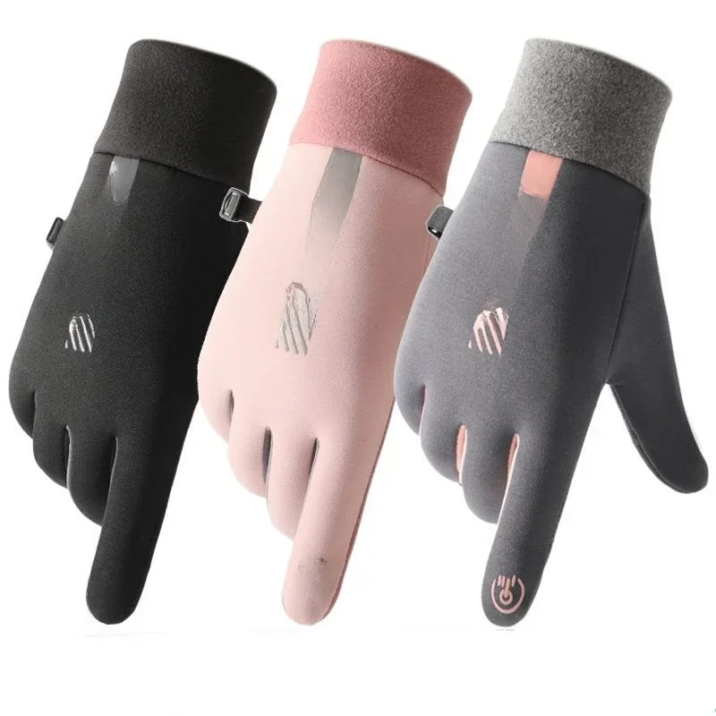 AliExpress Winter Gloves Women Cycling Bike Thermal Fleece Cold Resistance Wind Waterproof Bicycle Warm Outdoor