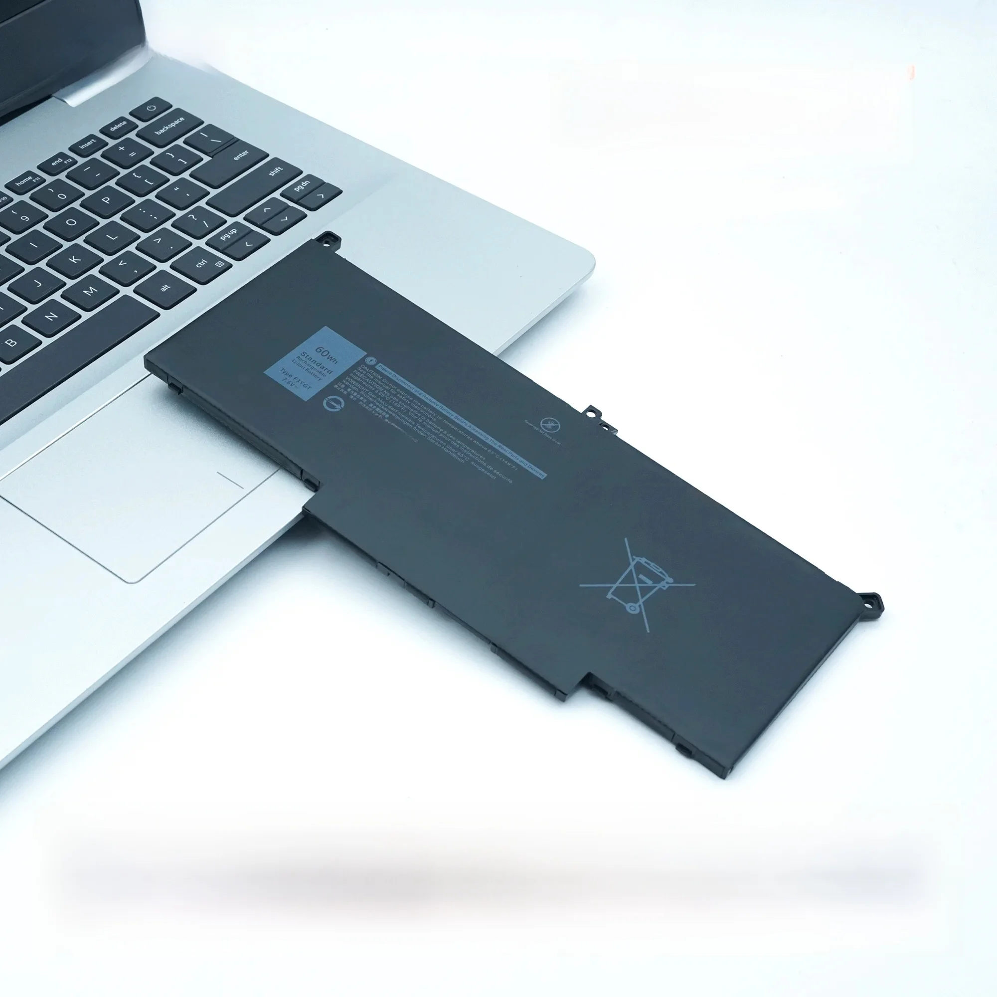 Batterie d'ordinateur portable F3YGT 60WH pour DELL Latitude 12 7280 7480 7000 DM3WC 0DM3WC 2X39G