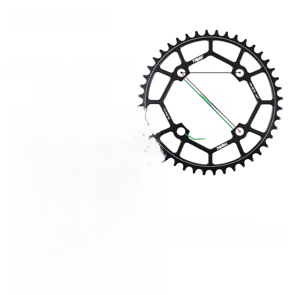 AliExpress TANKE 104BCD MTB Chainring Round Narrow Wide Ultralight Mountain Bike 32T 34T 36T 38T 40T 42T 44T Crankset Tooth Single Disc