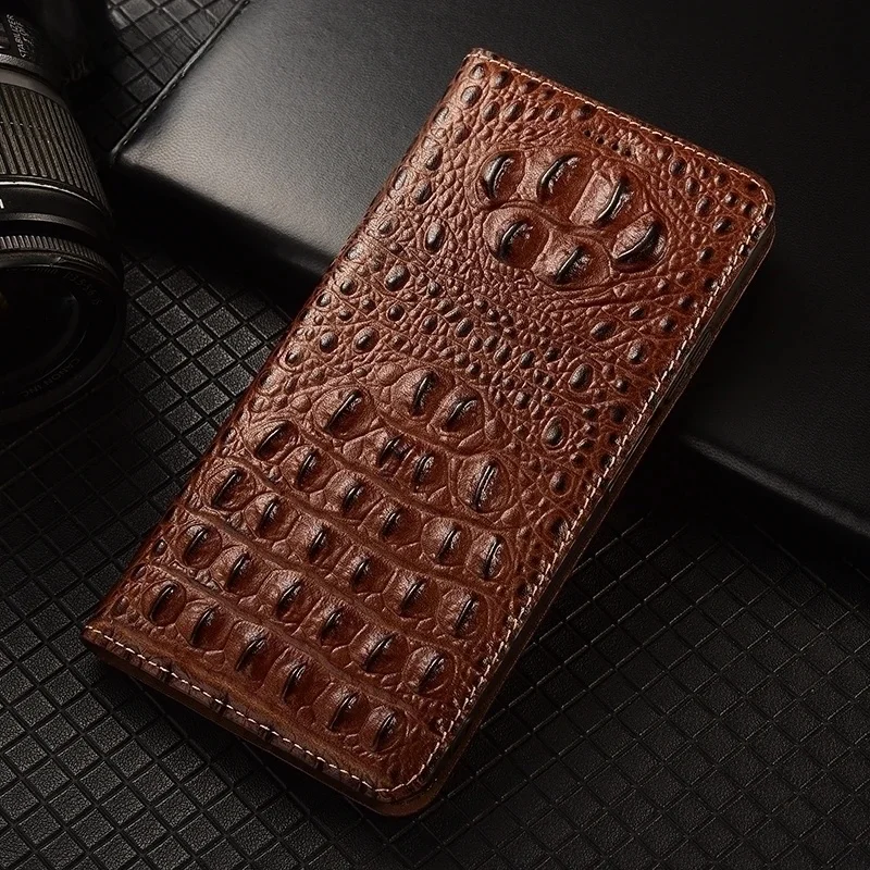 Magnetyczne etui na telefon z prawdziwej skóry do Samsung Galaxy S26 S25 S24 S23 S22 S21 S20 Ultra FE Edge Plus z klapką i przegródkami na karty. — zdjęcie produktu 7