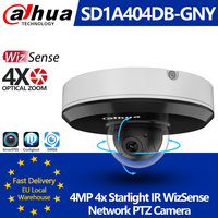 Dahua SD1A404DB-GNY 4MP 4X Zoom Starlight IR WizSense Network PTZ POE IP Camera IR IVS Face Detect SMD3.0 Built-in Mic IP66 IK08