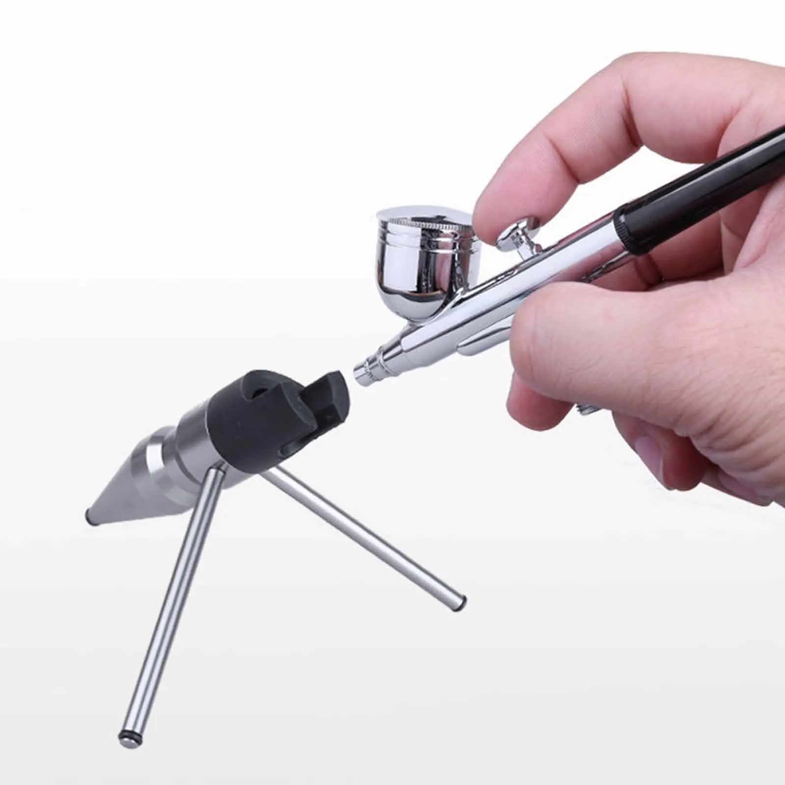 

Airbrush Storage Holder Triangle Support Lightweight Airbrush Grip Stand USTAR UA-90049 for Model Hobby DIY Accessories