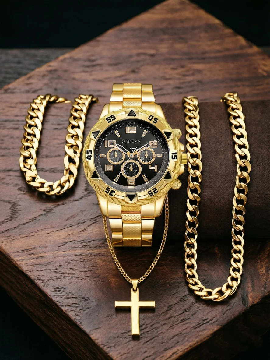 4-Piece Set of Men's Trendy Qu - Best Jewelry Watches review and price
