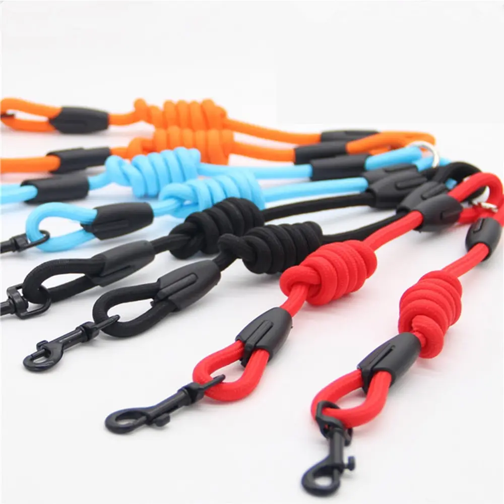 Soild Double Leashes Belt Nylon Walking Training Pet Leash Rope Double-End Dog Lead For Small Medium Large Dogs Product Stuff