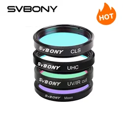 SVBONY Professional Astronomy Filter 1.25'' MOON / UV-IR/CLS  Filter for Astronomy Telescope Eyepiece Observations