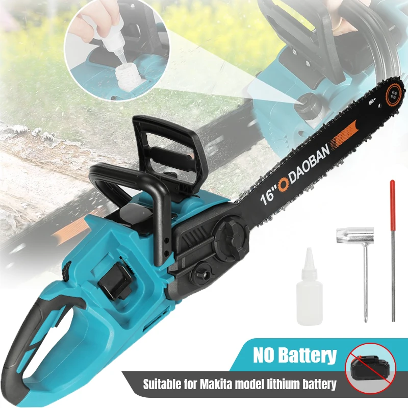 Seeiswork 3500W Brushless 16 pollici motosega elettrica potatura a batteria lavorazione del legno utensile elettrico taglierina da giardino portatile senza batteria