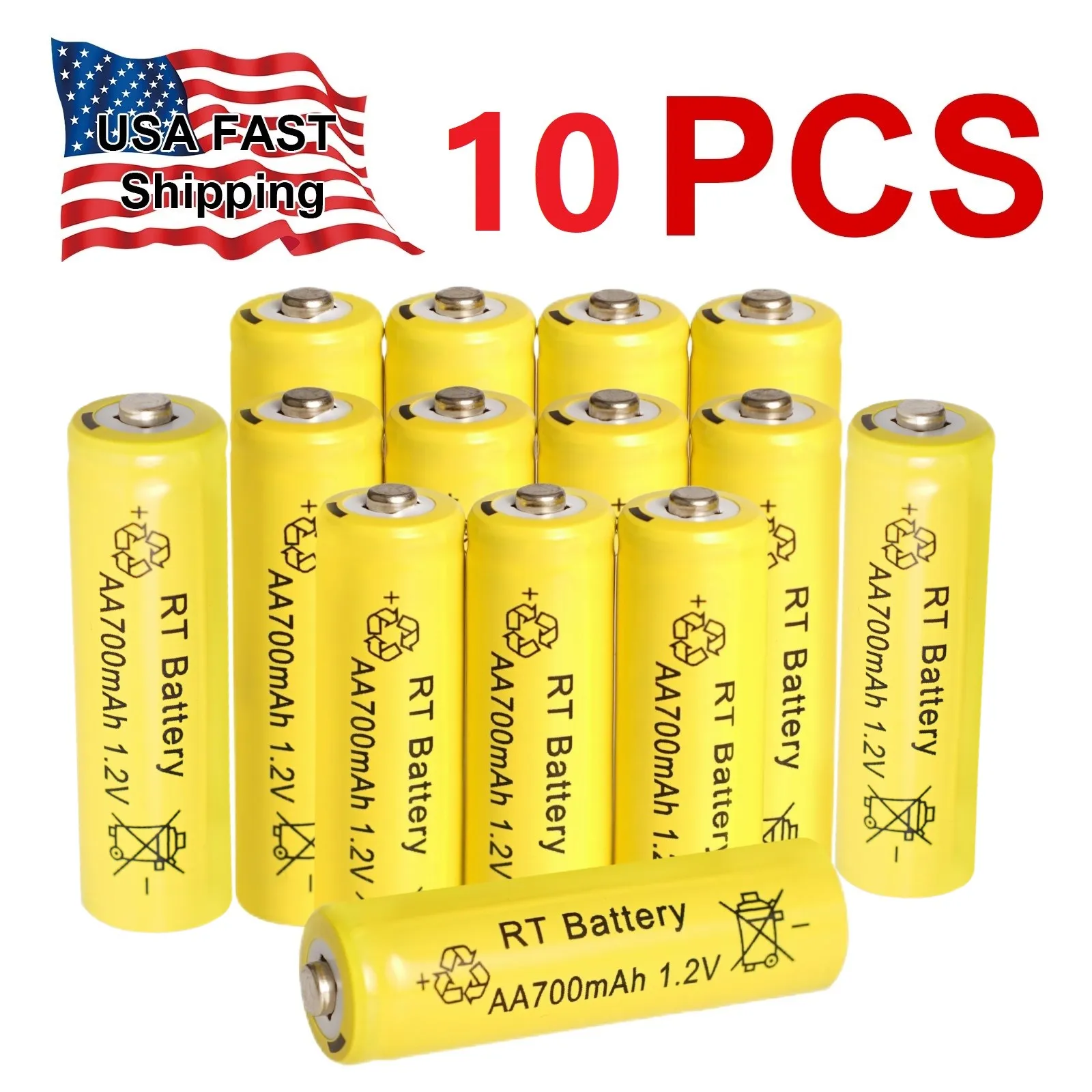 10PCS 7000Mah Aa 1.… - image