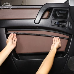 For Mercedes-Benz G-Class W463 2013-18 Soft Carbon Fiber Car Door Panel Trim Decorative Strip Interior Modification Accessories