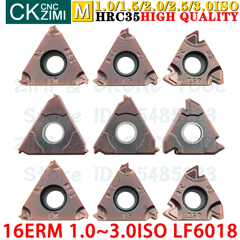 16ERM 1.0ISO 1.5ISO 2.0ISO 2.5ISO 3.0ISO LF6018 كربيد إدراج الداخلية الخارجية الموضوع الخيوط تحول إدراج أدوات مخرطة معدنية باستخدام الحاسب الآلي أداة أدوات خيط شبه منحرف