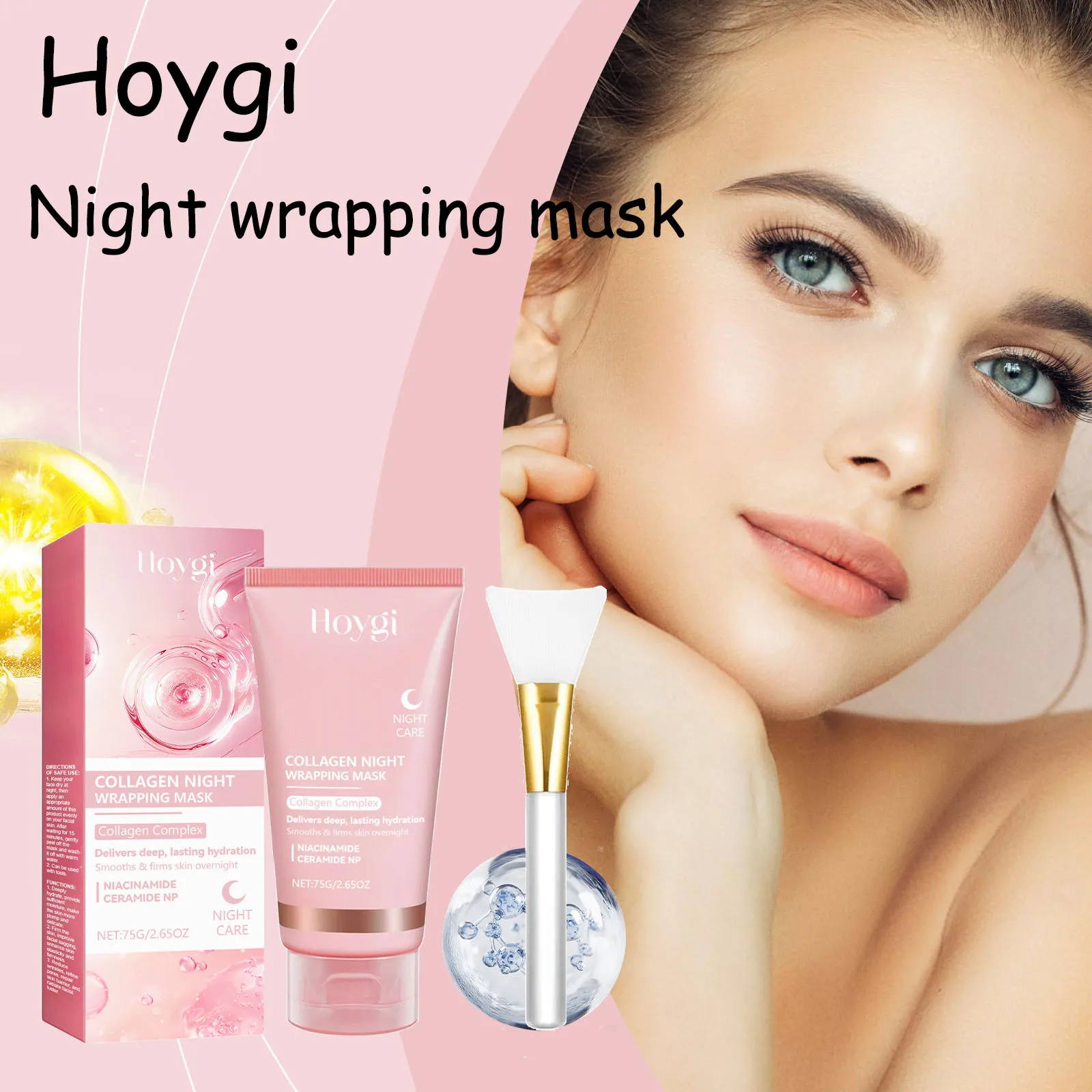 

Коллагеновая маска-пилинг Hoygi, восстанавливающая тусклость, увлажняющая, повышает эластичность кожи, облегчение сухости, отбеливающая ночная упаковочная маска