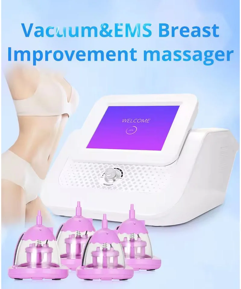 Massage Microcurrent BIO Body Slimming Pump Breast Enlarge Butt Enhancement Vacuum Therapy Beauty Machine
