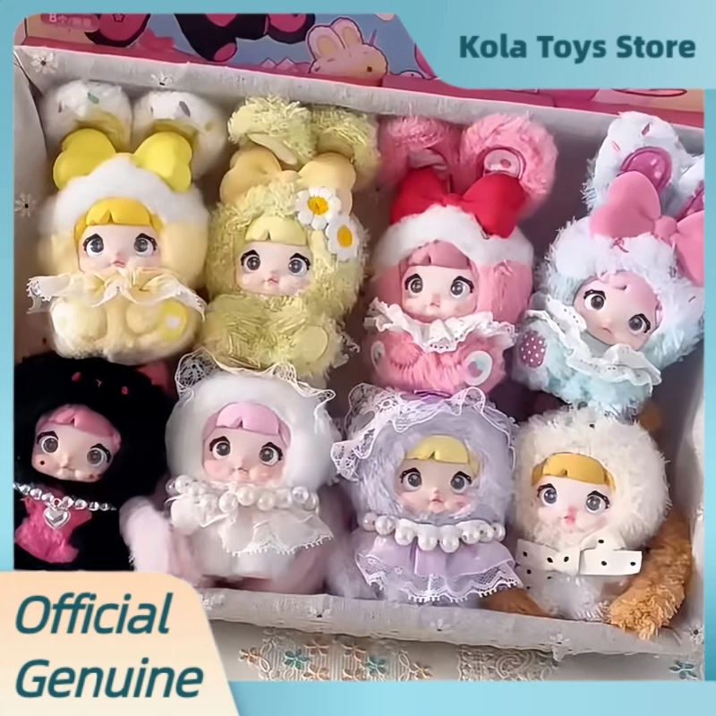 Oryginalne Nommi Baby Sweetheart Bunny Series Blind Box Śliczne winylowe pluszowe lalki Wisiorek Nommi Mystery Box Trend Toys Prezenty urodzinowe