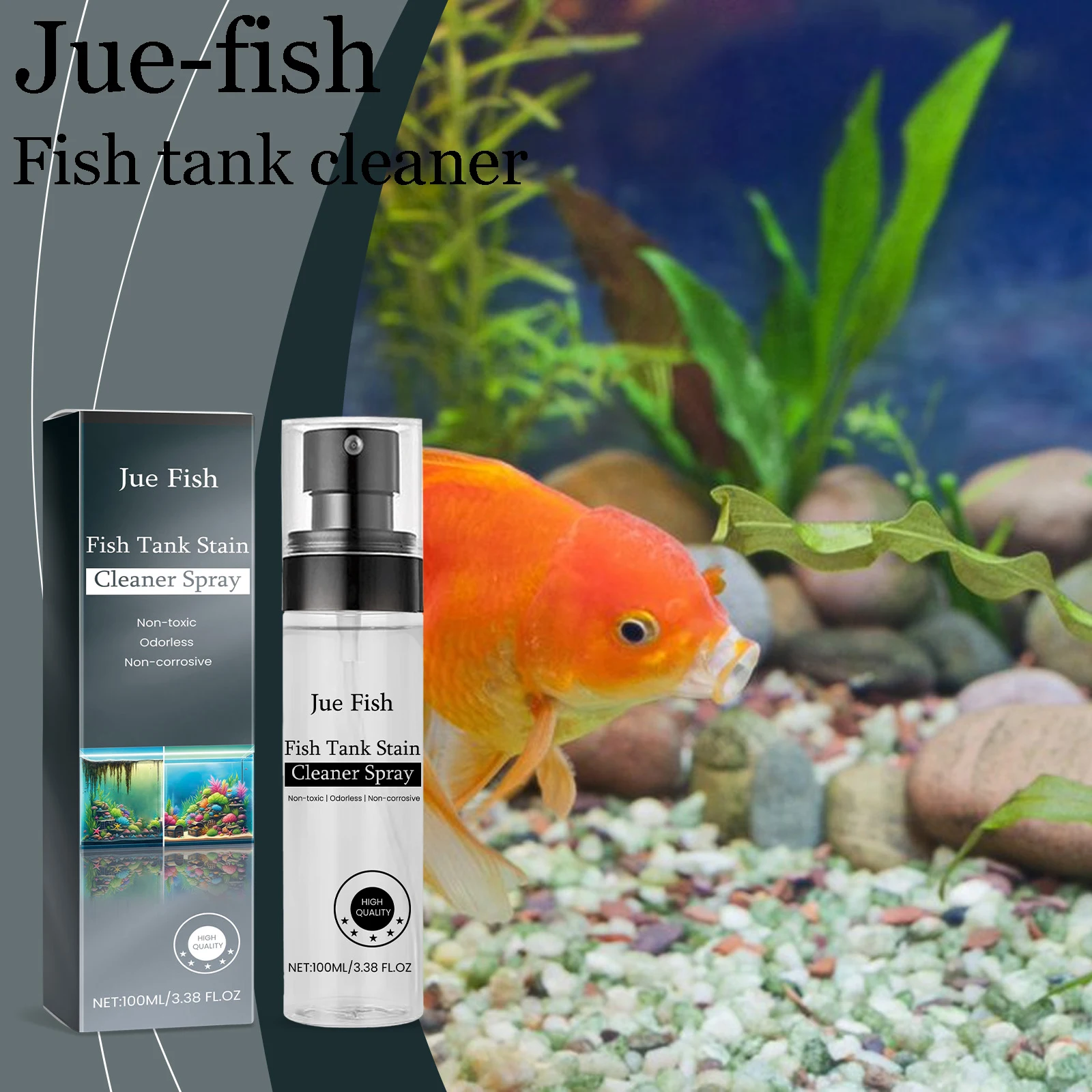 

Очиститель воды для аквариума Yegbong предотвращает рост водорослей, освежает, улучшает контроль качества воды, прозрачный очиститель для аквариума с водорослями