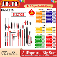 Kaiweets Ket05 23Pcs Multimeter Test Leads Kit Excellent Using Experience Flexible to Use Sensitive & Precise
