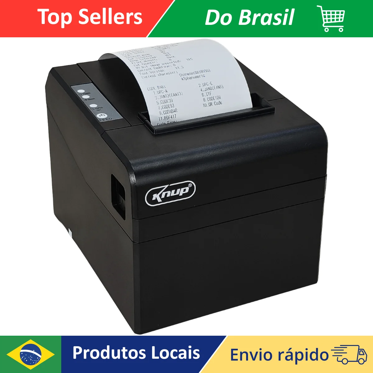 Impressora Térmica De 80mm Com Cortador Automático E Alta Velocidade De 250mm/s Para PDV E Comércio Com USB E QR Code