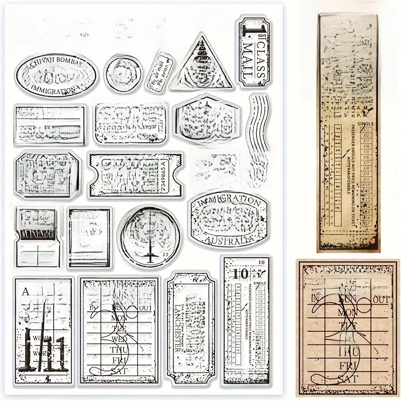 Przezroczysty czysty stempel etykiety do robienia ScrapbookingCard C126 — zdjęcie 2