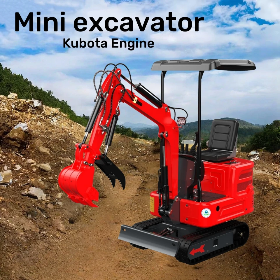Full Payment not a Deposit MP16R 2000lb Mini Excavator with Hydraulic Thumb Clamp and Kubota Engine