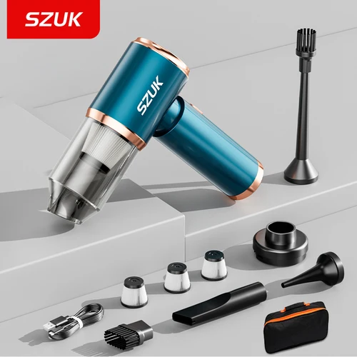 SZUK nuevo aspirador de coche de succión fuerte Mini aspirador portátil potente limpiador inalámbrico para coche y teclado