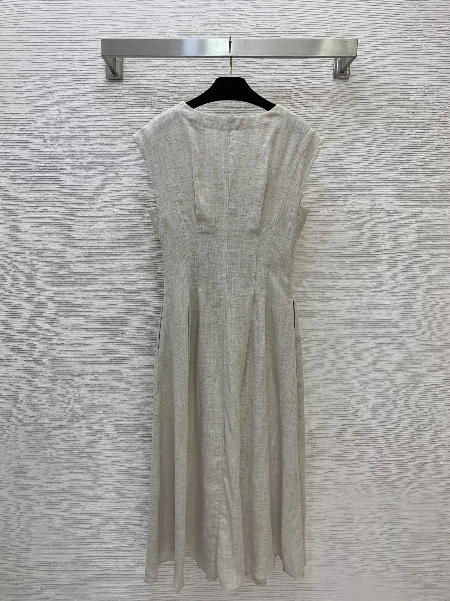 

2026 New Spring and Summer Daily Life with Belt Slimmed Solid Color Loose Lined Short-Sleeve Dress