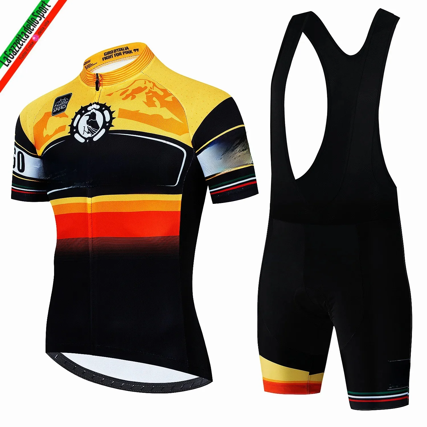 AliExpress NONE Tour De Giro D'ITALIA Cycling Jersey Set Short Sleeve Breathable MTB Bike Cycling Clothing Maillot Ropa Ciclismo Uniform Suit
