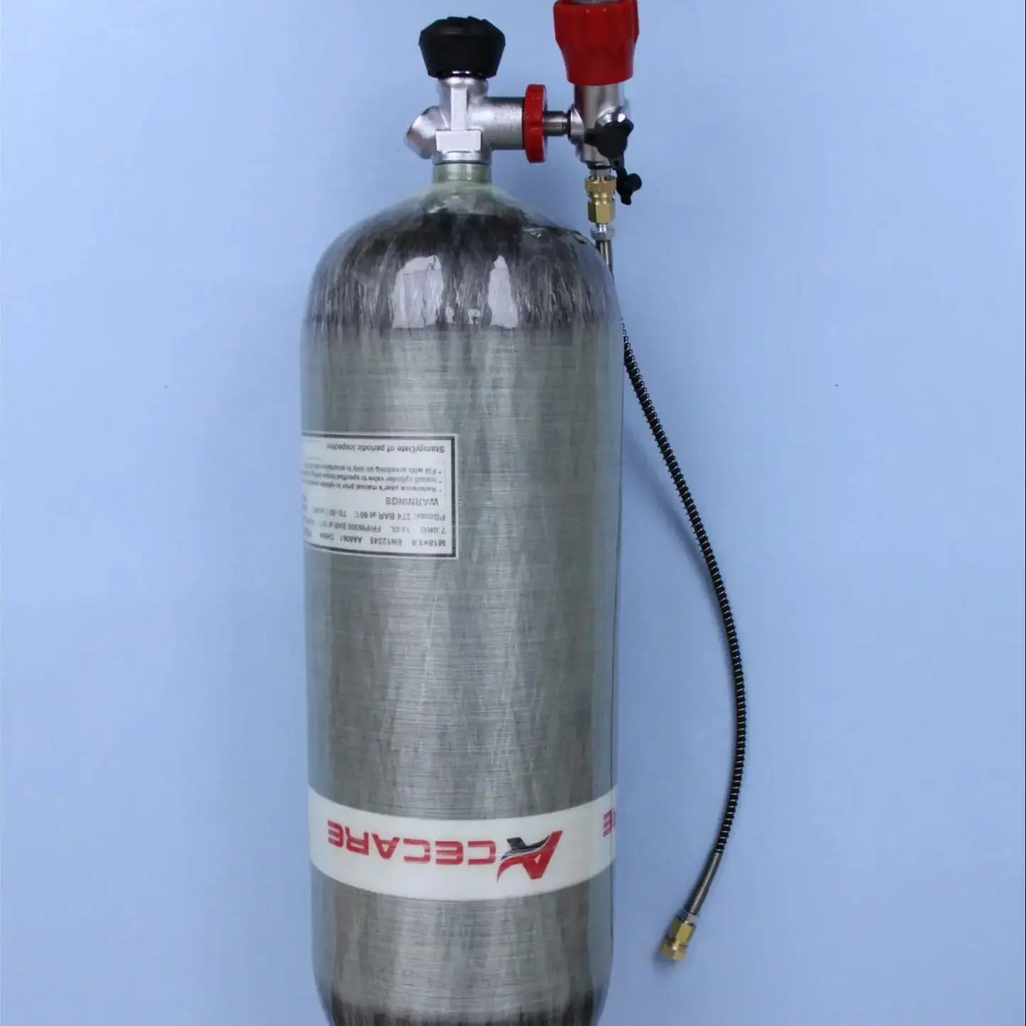 ACECARE 12L ce карбоновый бак 300bar 4500psi HPA для подводного плавания цилиндрическая клапанная панельная станция M18 * 1,5