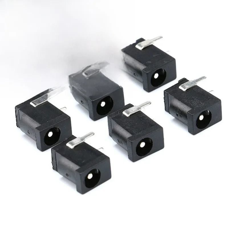 20 sztuk DC-002 1A 30V czarny zasilania DC złącze do gniazda jack DC002 3.5*1.3mm 1.3 dla Mini gniazdo DC — zdjęcie 2