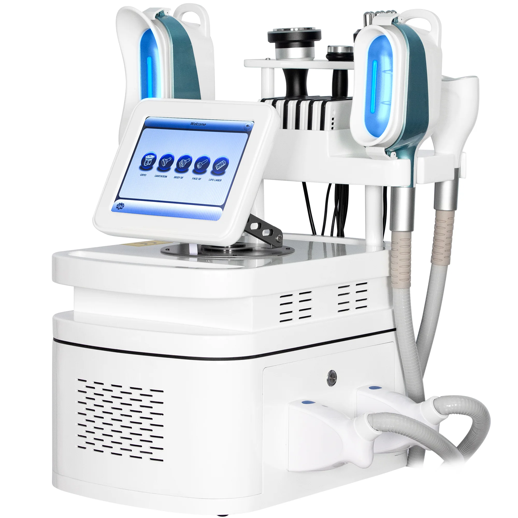 New 360 Degree  Machine with 4 Cryo Handles 40K Cavitation RF and Lipo Laser for Salon Use