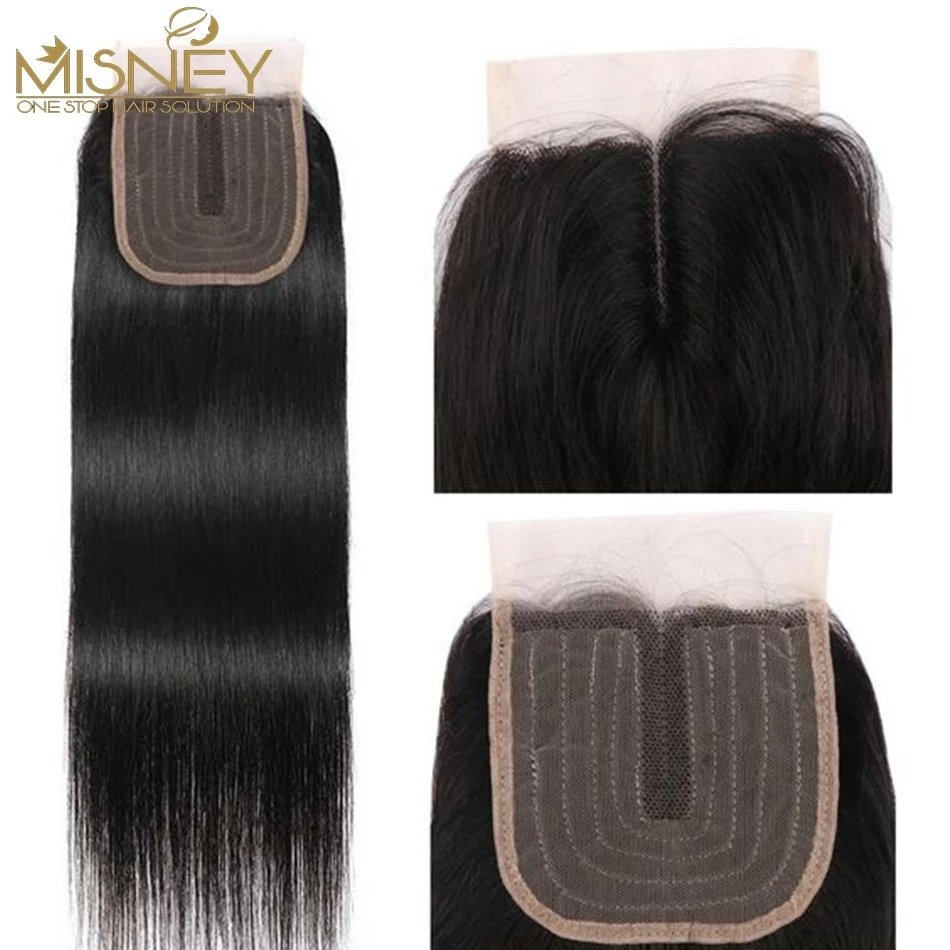 Straight Hair Lace Closure 4x1 T Middle Part Transparent Lace Closure Brazilian Human Hair Swiss Lace Deep Curly Cheveux Humain