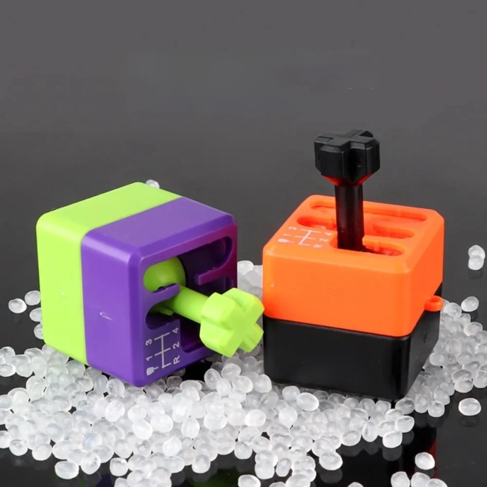 Jouet de décompression de doigt pour enfants, manette de vitesse manuelle, poignée d'engrenage de carotte, porte-clés créatif, pendentif clé