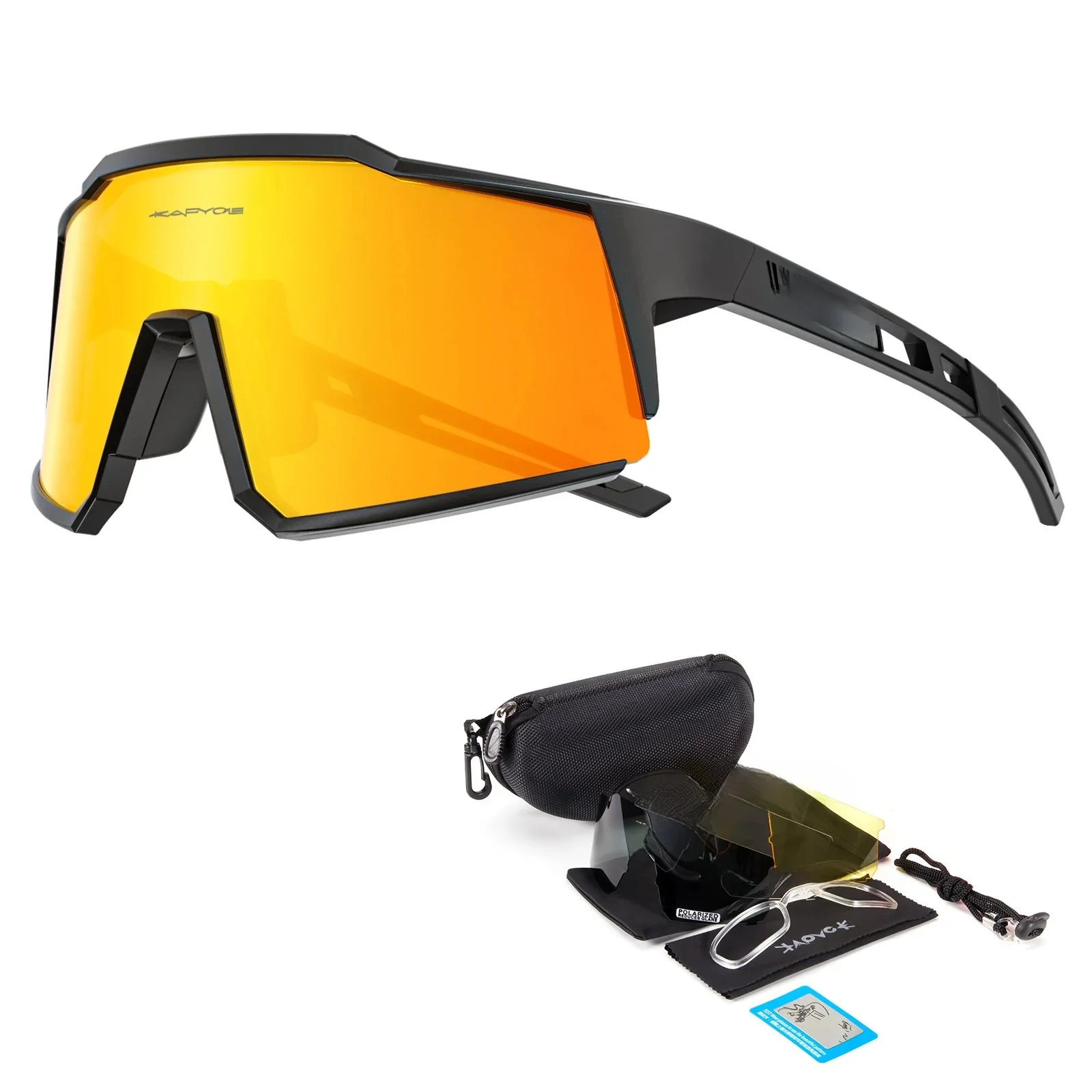 AliExpress kapvoe Kapvoe 4LENS Men Cycling Glasses for UV400 Road Bike MTB Outdoor Sports Sunglasses Bicycle Glasses Professional Sport Glasses