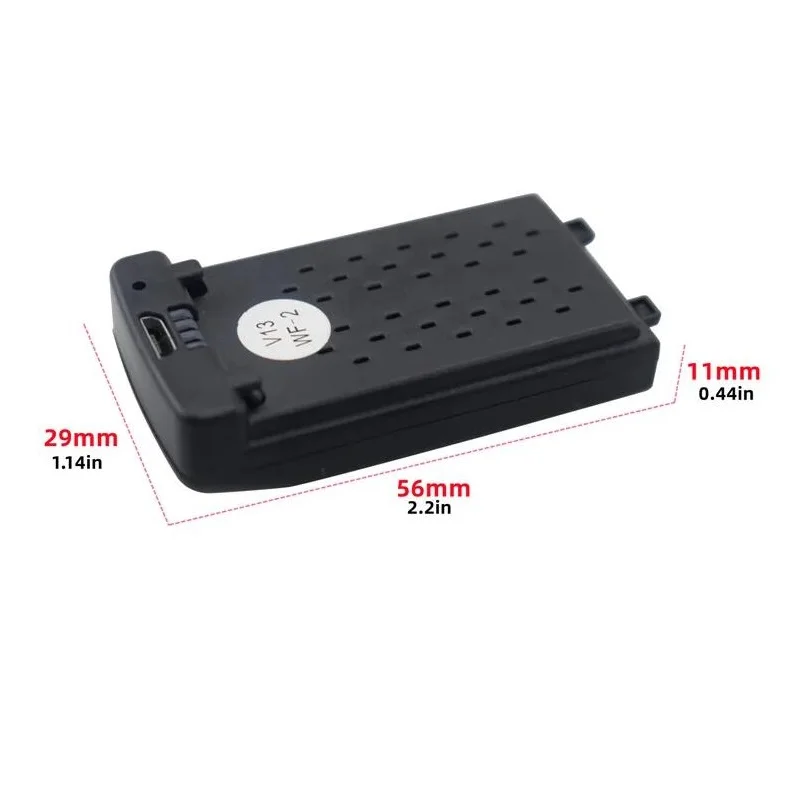 Mise à niveau du Mini Drone 4D-V13, batterie d'origine 3.7V 1600MAH pour hélicoptères 4DRC V13 RC Quadcopter V13, accessoires de remplacement, pièces