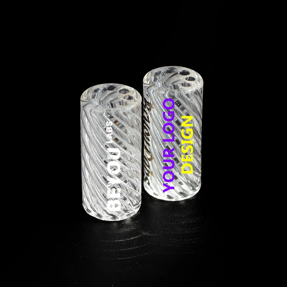 Hollow Stripe Hand Blown 8 Holes Customized