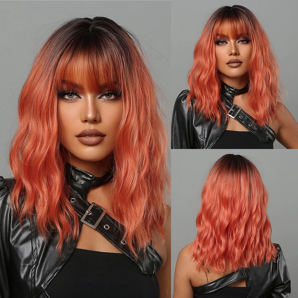 peruca-curta-bob-onda-de-agua-sintetica-preto-vermelho-escuro-ombre-com-franja-cosplay-resistente-ao-calor-cabelo-feminino-para-qualquer-ocasiao