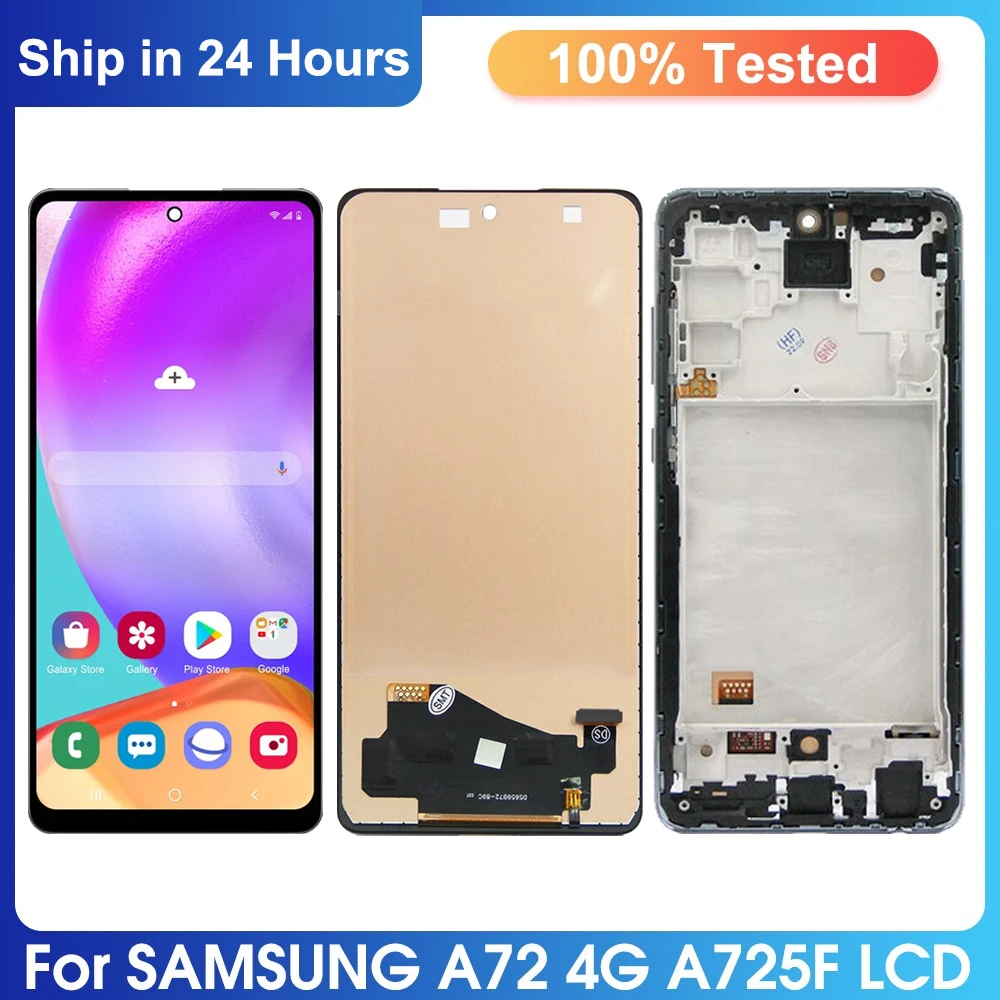 

6,7 "AAA + качество для SAMSUNG Galaxy A72 ЖК-дисплей с дигитайзером сенсорного экрана в сборе, замена SM-A725F, SM-A725F/DS lCD