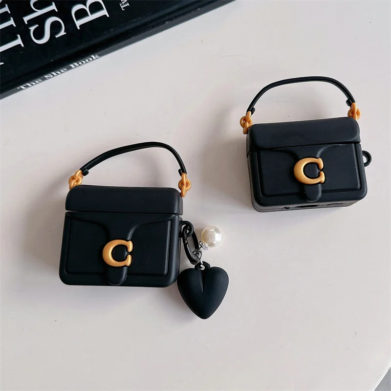 

Fashion Cute Hand Bag Earphone Case For Apple Airpods 4 3 2 Pro 2 Cover Silicone Headphone Charging Cases For Airpod Pro2 Funda
