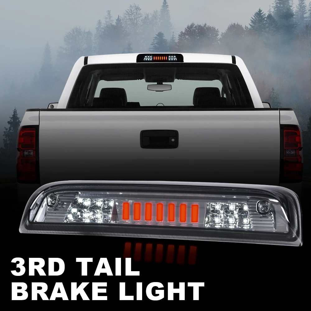 

Светодиодный 3-й третий стоп-сигнал, задний фонарь, дымчатый, подходит для Chevy Silverado Gmc Sierra 2014-2018, высокий стоп-сигнал, водонепроницаемый, пылезащитный