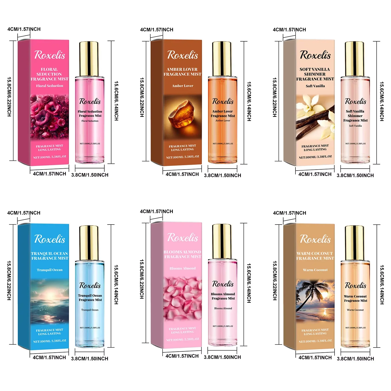 Roxelis 100 ml Blumenaroma Dating Parfüm Spray Langanhaltender Duft Paare Sexy Charmantes Flirten Freshing Pheromon Parfüm