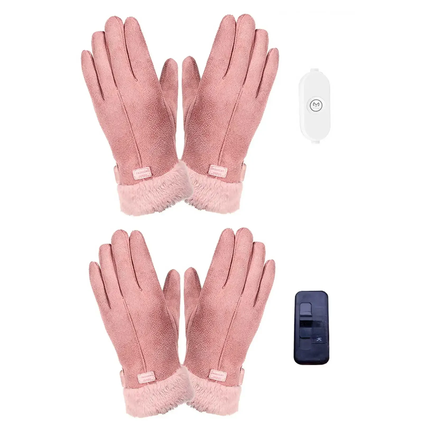 AliExpress Heated Gloves 3.7V Waterproof Heated Guantes Touch Screen Battery Powered Motorbike Hunting Fishing Skiing Cycling Gloves