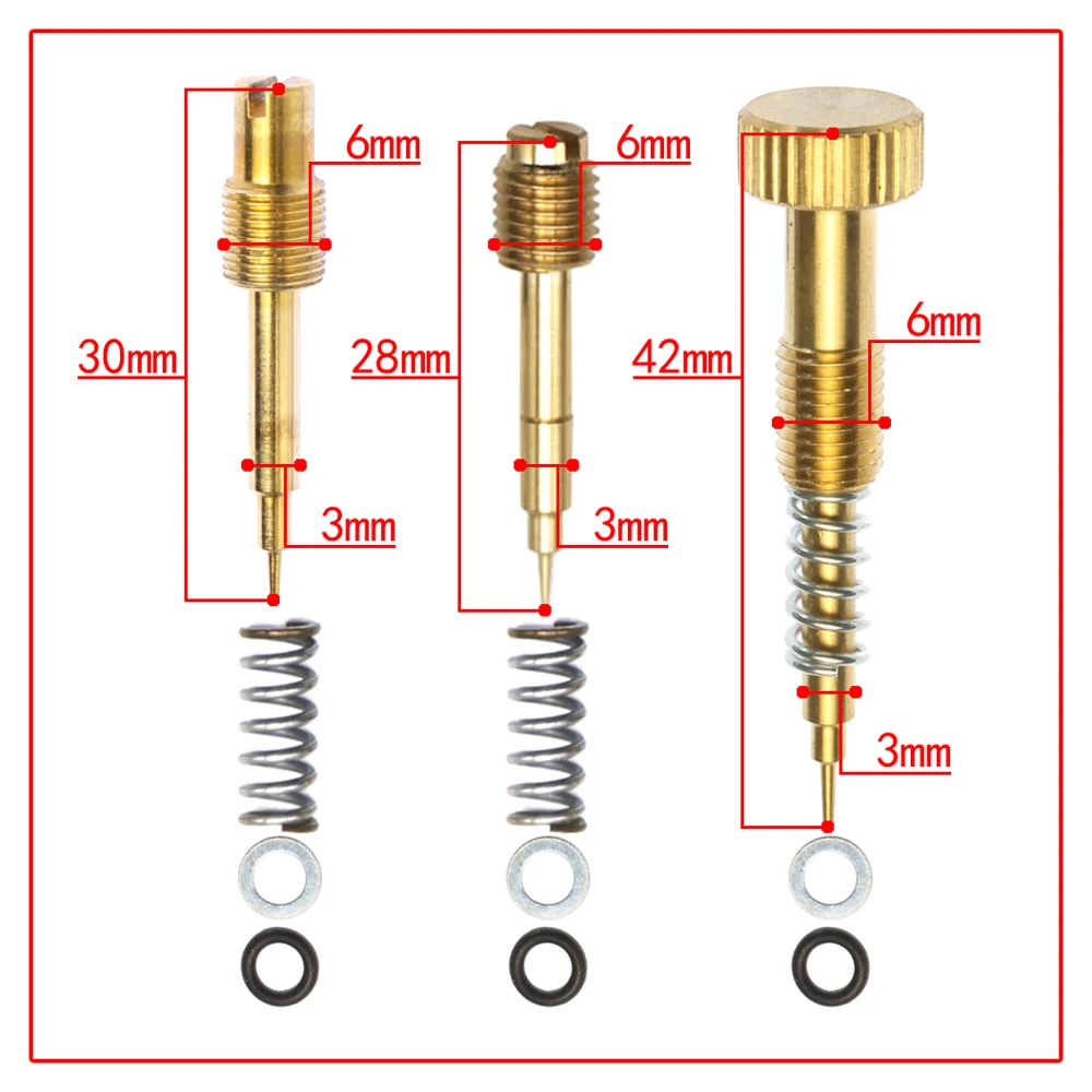 1pcs carburetor Air-fuel ratio adjustment screw for harley cv40/ keihin cvk34 cvk36 cvk40 cbr cb-1g pd26j Motorcycle carb