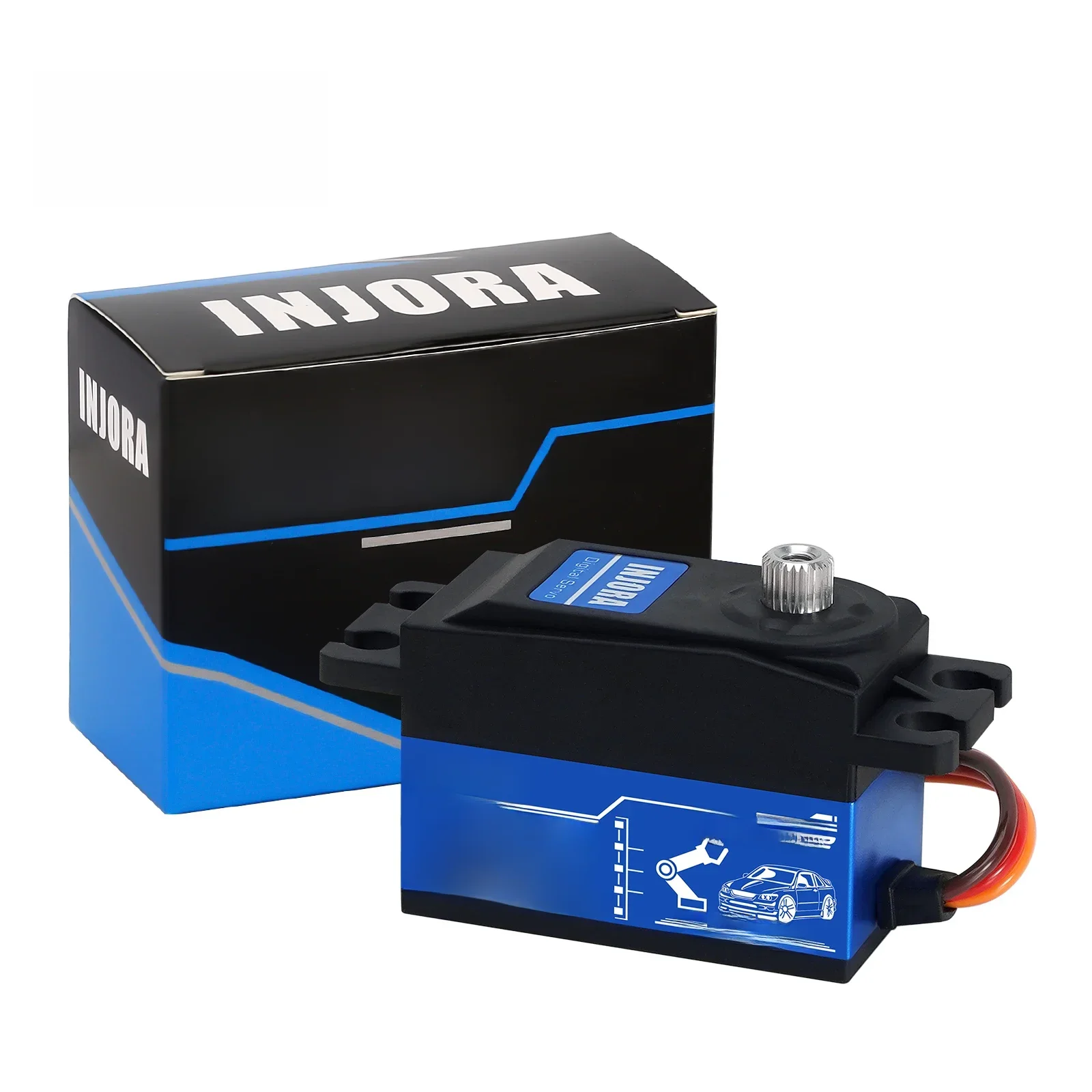 INJORA INJS022 22KG Low Profile digitale servo voor 1/10 RC auto-robotmodel - afbeelding 2