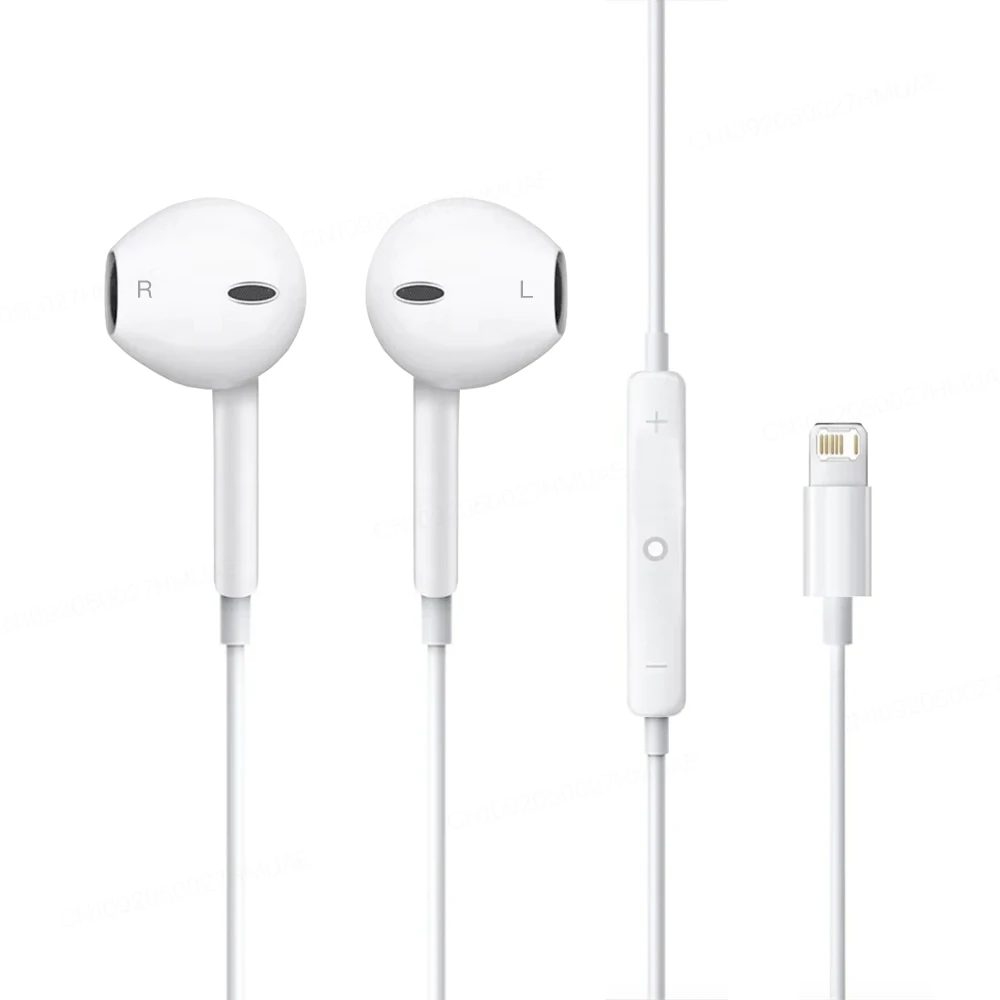 

Original Wired Earphones for Apple iPhone 16 15 14 - 7 Pro In-Ear Earbuds for Lightning Type-C 3.5mm Headsets For Samsung Xiaomi