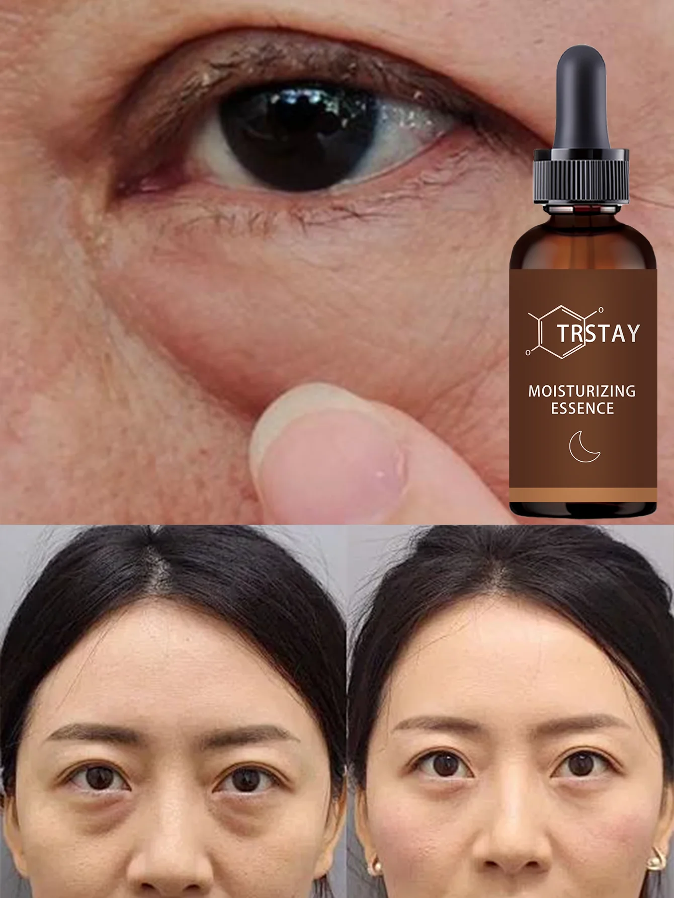 Moisturizing Brightening Eye Oil for Hydration and Even Tone All Skin Types Eye Care Formula to Reduce Dark Circles and Fine Lin