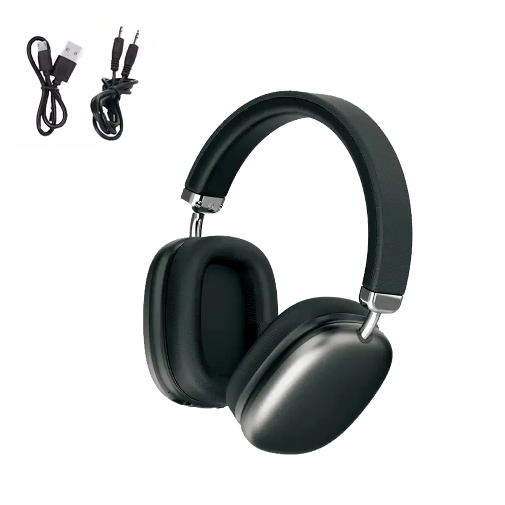 Draadloze over-ear Bluetooth-hoofdtelefoon, Hi-Fi stereo headset met 40 uur batterijduur, ingebouwde microfoon, bedraad/Aux-modus, opvouwbaar