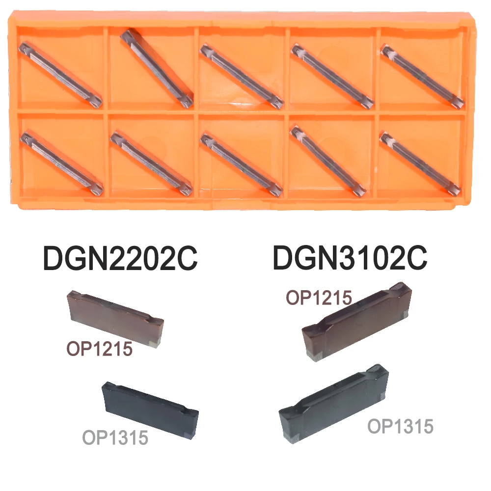 

Original Insert DGN2202C OP1215 OP1315 Carbide 2mm Parting and Grooving Insert