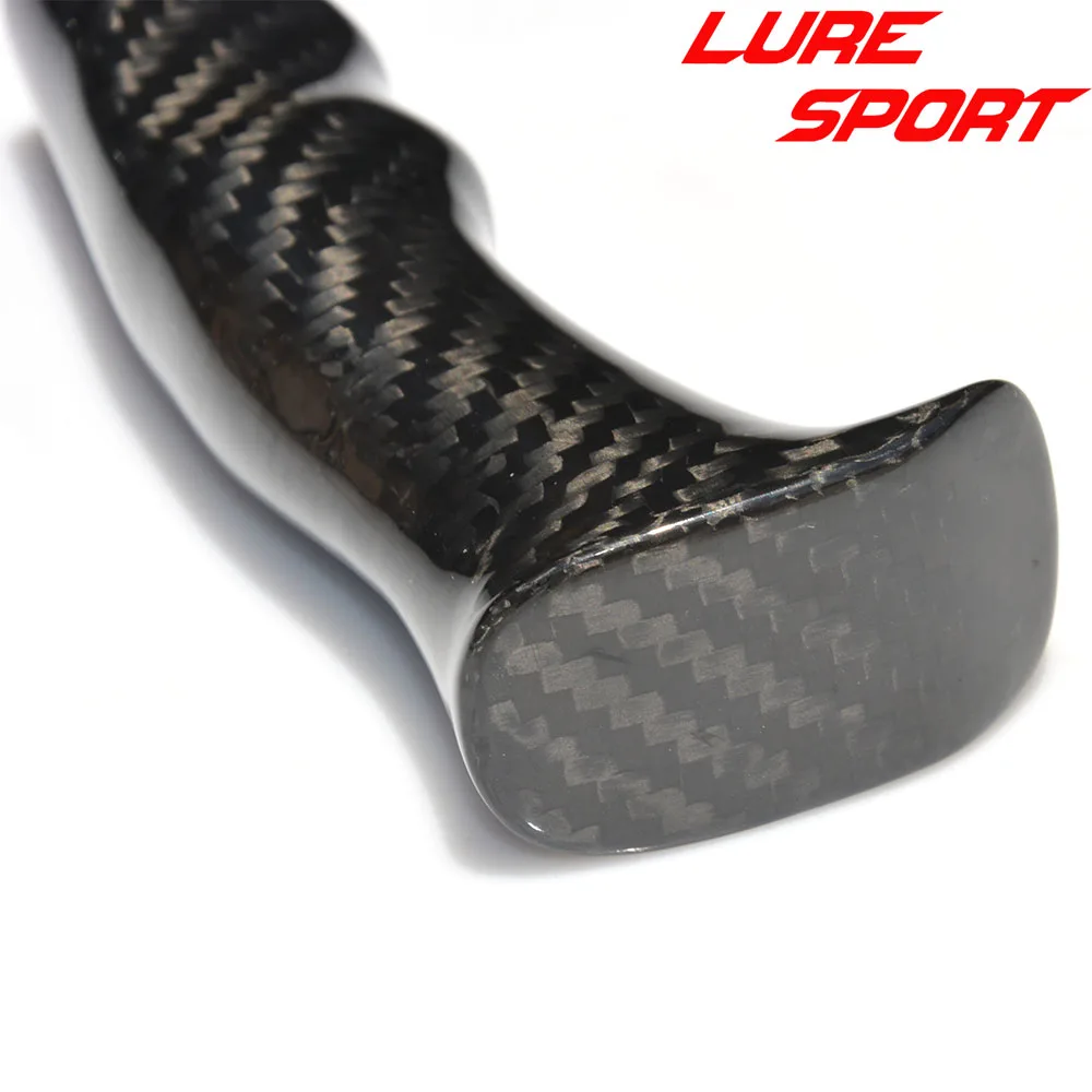 Imagem -03 - Luresport-punho Traseiro de Carbono com Passo Dedo Forma Rod 3k Woven Faça Você Mesmo Acessório de Reparação Componente de Construção 108 mm